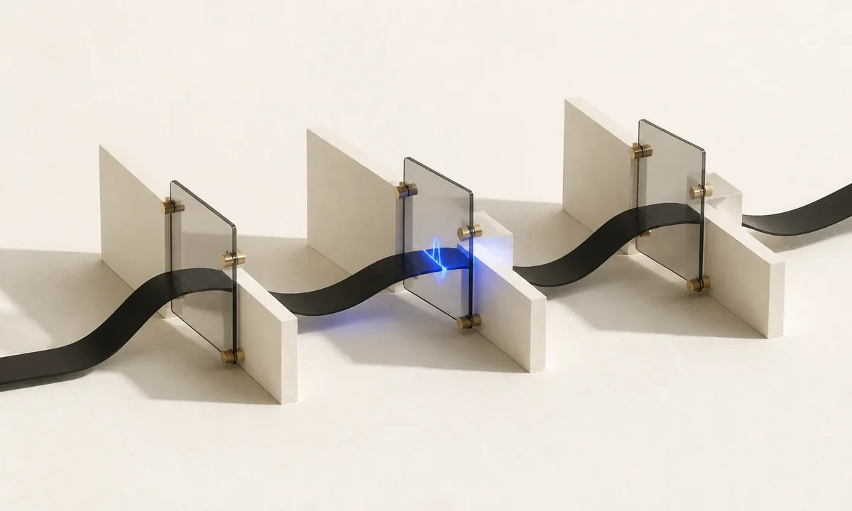 Parcours continu traversant trois routes mesurées pour comparer les Core Web Vitals d’une SPA