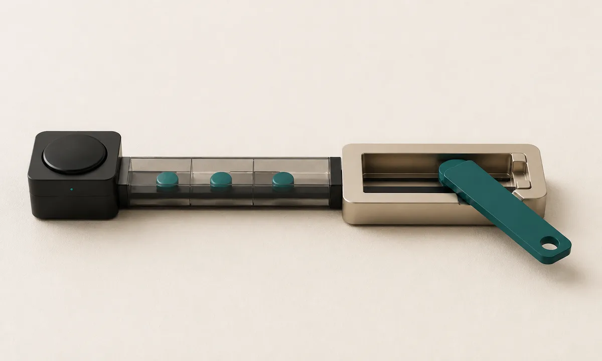 Un appareil connecté transmet des capsules de données par un canal transparent vers un accès contrôlé