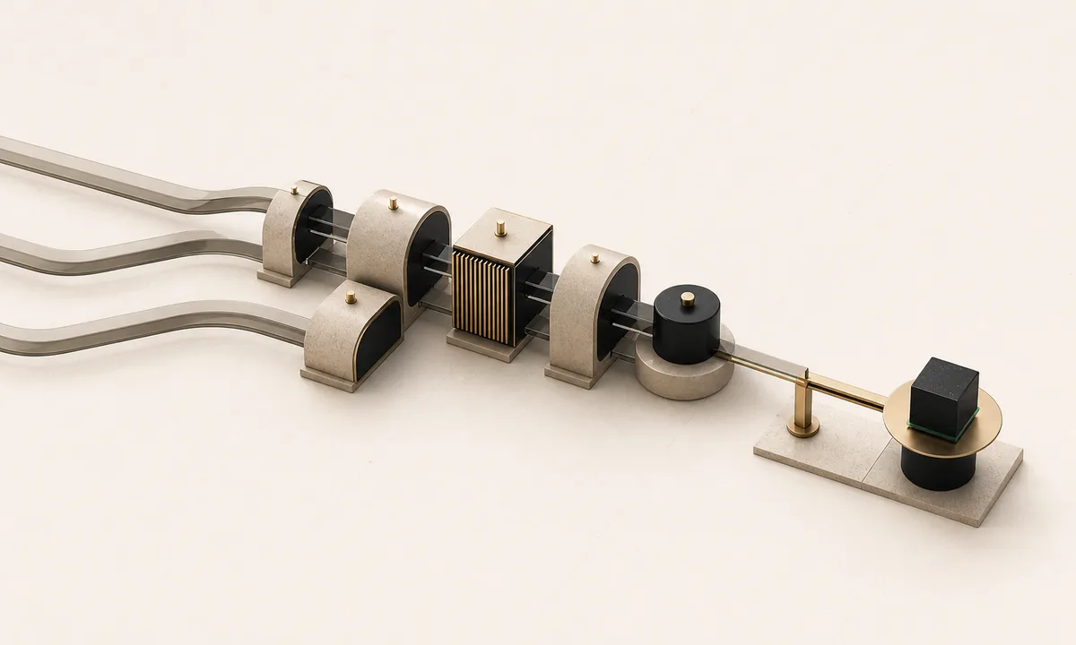Flux issus de plateformes IA traversant des étapes de mesure jusqu’à une commande rentable